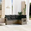 vidaXL Garden Sofa Set Grey, Dark Grey