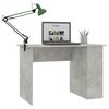 vidaXL Desk Concrete Grey Chipboard 43.3x23.6x28.7 in Desk Rectangular