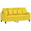 vidaXL 2-Seater Sofa Light Yellow Polyester, Metal, Textilene 55 in