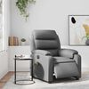 vidaXL Electric Massage Recliner Chair Grey Faux Leather, Metal, Wood