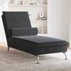 vidaXL Massage Chaise Lounge Black