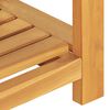 vidaXL Bench Natural Solid teak wood 47.2 in Bench Rectangular
