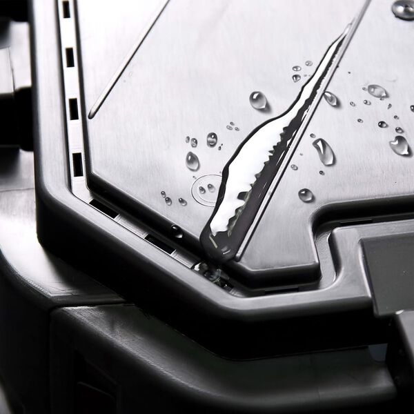 vidaXL Compost Bin Black Plastic Large Square Modern Style