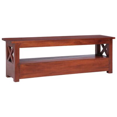 vidaXL TV Cabinet Brown 47.2"x11.8"x15.8" Solid Mahogany Wood