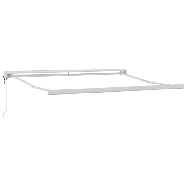 vidaXL Awning Frame White 137.80 x 98.43 in Aluminium