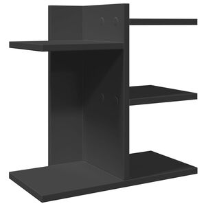 vidaXL Desk Organiser Black 16.5x8.5x16.5" Engineered wood
