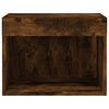 vidaXL Bedside Cabinet Smoked Oak Engineered Wood Bedside Cabinet