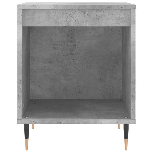 vidaXL Bedside Cabinet Concrete Grey Engineered wood, Metal Medium