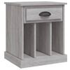 vidaXL Bedside Cabinet Set of 2 Grey Sonoma Engineered wood Medium