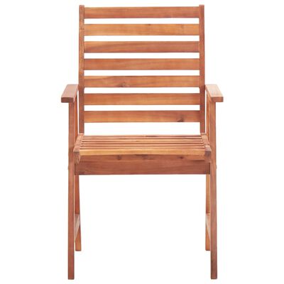 vidaXL Patio Dining Chairs 2 pcs Solid Acacia Wood