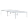 vidaXL Metal Bed Frame without Mattress White 31.5"x78.7"