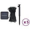 vidaXL Solar Fairy Light Set of 5 Warm White Medium Solar Fairy Lights