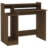 vidaXL Desk Brown Oak Engineered wood Standard Desk Rectangular