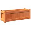 vidaXL Garden Planter Set of 2 Wax brown Solid pine wood Large