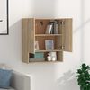 vidaXL Wall Cabinet Sonoma oak Engineered wood Medium Wall Cabinet