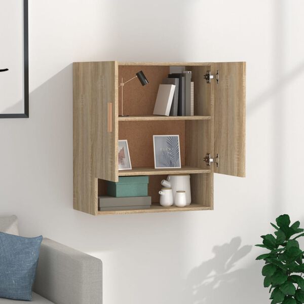 vidaXL Wall Cabinet Sonoma oak Engineered wood Medium Wall Cabinet