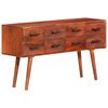 vidaXL Sideboard Brown Solid Mango Wood, Iron Medium Sideboard