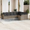 vidaXL Garden Sofa Set Grey