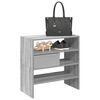 vidaXL Shoe Rack Set of 2 Grey sonoma Engineered wood Medium Stackable