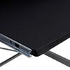 vidaXL Computer Desk Black Engineered wood, Powder-coated steel Medium