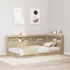 vidaXL Storage Headboard Sonoma Oak 35.43 in Engineered Wood