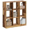 vidaXL Bookcase Old wood Engineered wood Compact Bookcase Rectangular