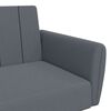 vidaXL Sofa Bed Dark Grey Velvet (100% polyester), wood, plastic Standard