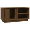 vidaXL TV Cabinet Honey Brown Solid Pine Wood Compact TV Cabinet