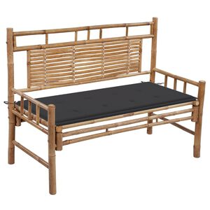 vidaXL Garden Bench Bamboo Medium Durable Garden Bench Rectangular