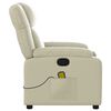 vidaXL Massage Recliner Chair Cream