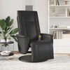 vidaXL Massage Recliner Chair Black Faux leather, metal, plywood Standard