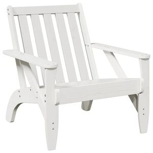 vidaXL Garden Adirondack Chair White Solid pine wood Medium Durable