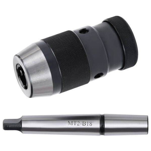 vidaXL Quick Release Drill Chuck MT2-B18 with 0.63 " Clamping Range