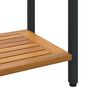 vidaXL Outdoor Table natural and black 31.5" x 13.8" x 29.5
