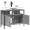 vidaXL Bathroom Sink Cabinet Grey sonoma Engineered wood 31.5x11.8x23.6 in