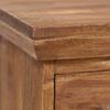 vidaXL Bedside Cabinet Brown Solid Teak 15.7x11.8x19.7 in