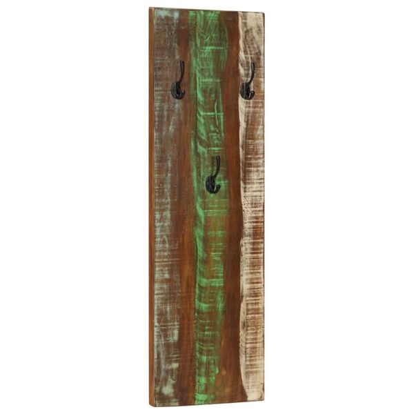 vidaXL Coat Rack Multicolor Solid reclaimed wood, powder-coated steel