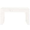vidaXL Garden Bench White Solid Pine Wood 2-Seater Durable