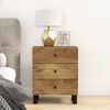 vidaXL Bedside Cabinet Honey Brown, Black