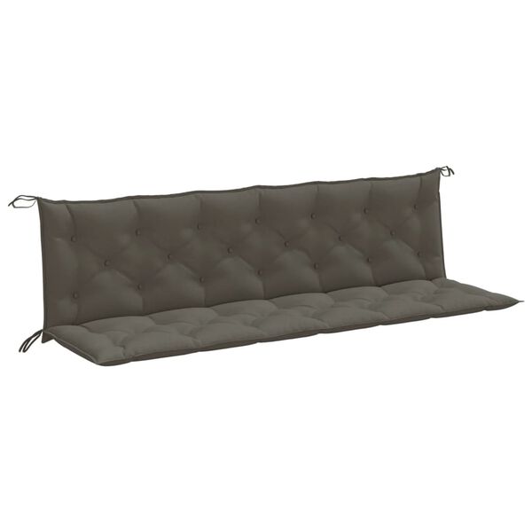 vidaXL Garden Bench Cushion Melange dark grey 100% polyester