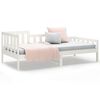 vidaXL Day Bed White Solid pine wood Twin Day Bed Rectangular