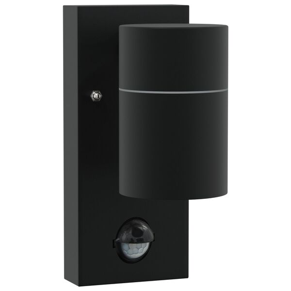 vidaXL Outdoor Wall Light 2 pcs Black 2.56 x 4.13 x 6.30 in