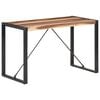 vidaXL Dining Table Brown Solid Acacia wood Industrial Dining Table