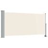 vidaXL Side Awning Cream Polyester, Powder-Coated Iron 47.2 x 118.1 in