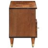 vidaXL TV Cabinet Honey Brown Solid Mango Wood, Engineered Wood, Iron