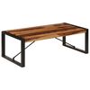 vidaXL Coffee Table Brown Solid Acacia wood, Powder-Coated Steel