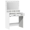 vidaXL Dressing Table White 79 x 41 x 135 cm Engineered Wood