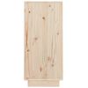 vidaXL Console Cabinet Natural Wood Solid Pine Wood