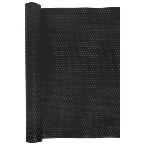 vidaXL Balcony Screen Black 118.1x31.5" Poly Rattan