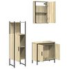 vidaXL Bathroom Furniture Set Sonoma oak
